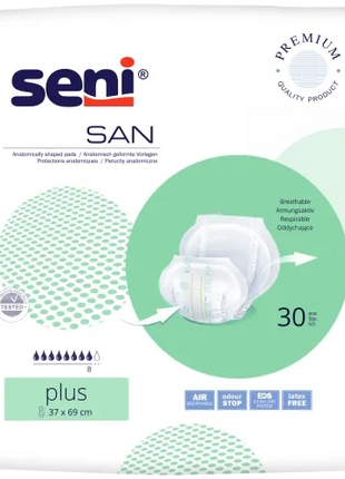 Seni San Plus Inkontinenzvorlagen anatomisch Unisex
