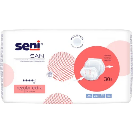 Seni San Regular Extra Inkontinenzvorlagen anatomisch Unisex