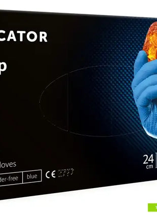 Mercator gogrip Nitrilhandschuhe blau 50 Stück/Box Diamanttextur