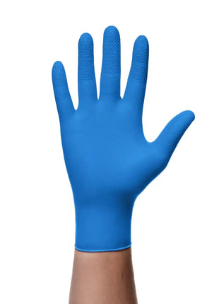 Mercator gogrip Nitrilhandschuhe blau 50 Stück/Box Diamanttextur