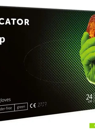 Mercator gogrip Nitrilhandschuhe grün 50 Stück/Box Diamanttextur