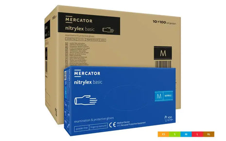 Nitrylex Basic Dark Blue Nitril-Einweghandschuhe 100 Stk./Box