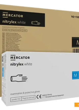 Nitrylex Classic White Nitrilhandschuhe 100 Stück/Box