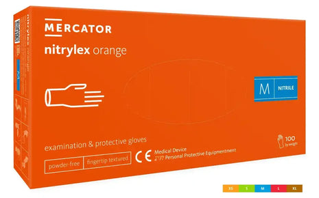 Nitrylex Orange Nitrilhandschuhe 100 Stück/Box