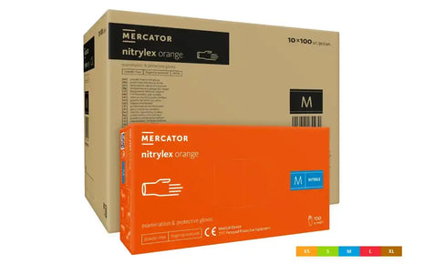 Nitrylex Orange Nitrilhandschuhe 100 Stück/Box