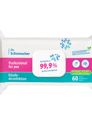 Dr. Schumacher Professional for you Händedesinfektion Wipes 60 Stück