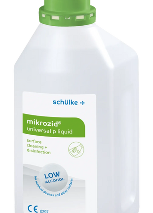 mikrozid universal p liquid Flasche 1 Liter, Flächendesinfektion, niedriger Alkoholgehalt