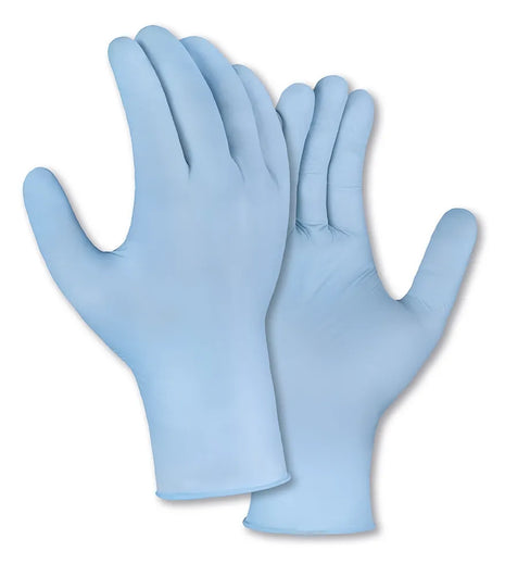 teXXor® Nitril-Einweg-Handschuhe OHNE BESCHLEUNIGER hellblau | 100 Stück
