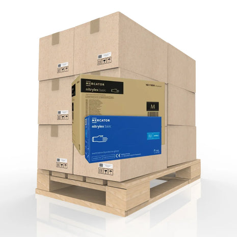 Nitrylex Basic Dark Blue Nitril-Einweghandschuhe – Palette 840 × 100 Stk. (84.000 Stk.)