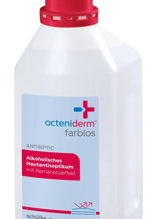 Octeniderm farblos 250ml Flasche, alkoholisches Hautantiseptikum, rote Verschlusskappe