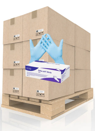 Nitrilhandschuhe Blau 100 Stück | 700 Boxen VPE | Peha-soft Nitrile Blue Hartmann Einmalhandchuhe