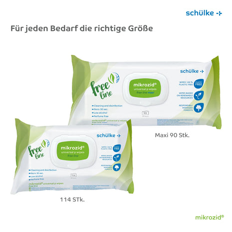 mikrozid universal p wipes free line 114 Tücher | Schülke Desinfektionstücher