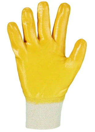 Stronghand Amarillo Handschuhe Baumwolle, Trikot, Nitril, Gelb KAT 2 Stronghand