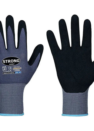 Stronghand ATLANTA Touchscreen-Handschuhe Nitrilschaum/PU Grau/Schwarz - OEKO-TEX EN 388 Stronghand