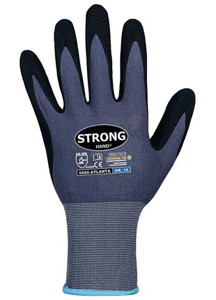 Stronghand ATLANTA Touchscreen-Handschuhe Nitrilschaum/PU Grau/Schwarz - OEKO-TEX EN 388 Stronghand