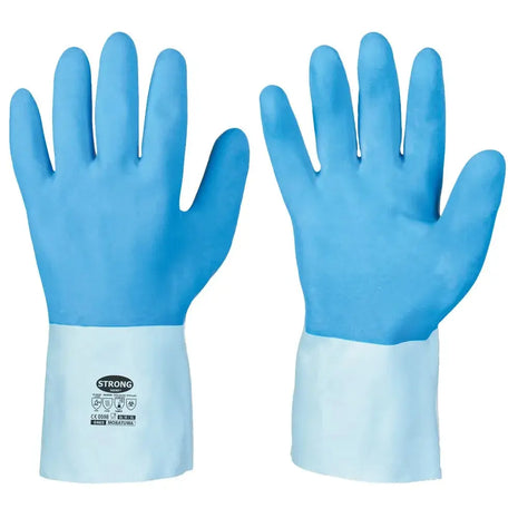 Stronghand CLASSIC MORATUWA Latexhandschuhe Blau KAT 3 - Hitzeschutz & lebensmittelgeeignet EN 374 Stronghand