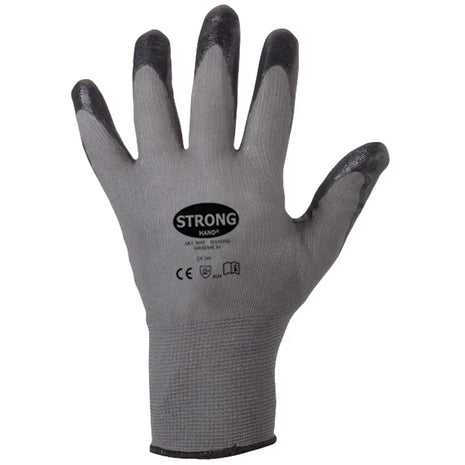 Stronghand DATONG Nitrilschaum-Handschuhe Grau/Schwarz Stronghand