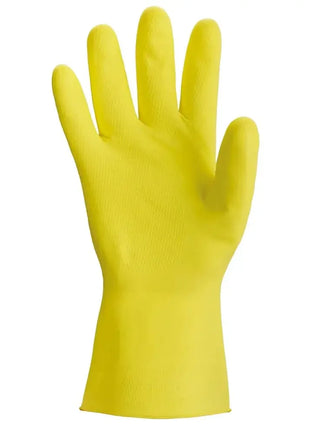 Gelber Latexhandschuh für Hygiene, Arbeitsschutz und Reinigung, Kat. 3