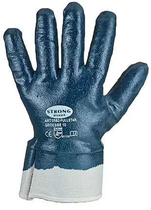 Stronghand FULLSTAR Nitrilhandschuhe Vollbeschichtet Natur/Blau Stronghand