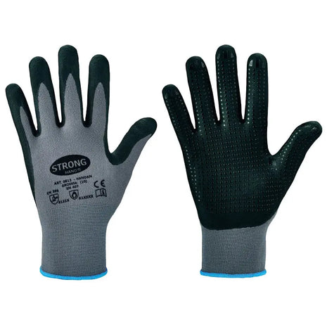 Stronghand HANDAN Nitrilschaum-Handschuhe Hitzeschutz Level 1 Grau/Schwarz Stronghand