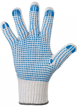 Stronghand KORLA Handschuhe Vinyl-Noppen Weiß/Blau Malerhandschuh Stronghand