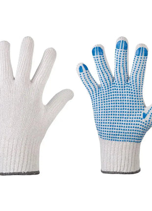 Stronghand KORLA Handschuhe Vinyl-Noppen Weiß/Blau Malerhandschuh Stronghand