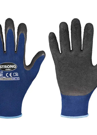 Stronghand LAFOGRIP Latexschaum-Handschuhe Blau/Schwarz Stronghand