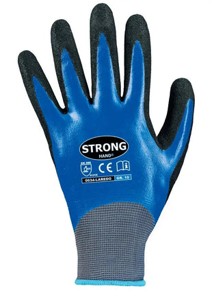 Stronghand LAREDO Nitrilhandschuhe Doppelt beschichtet Blau/Schwarz - Ölige Umgebung EN 388 Stronghand