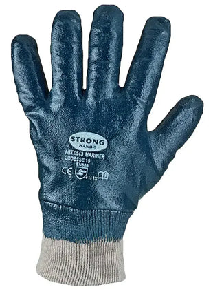 Arbeits-Schutzhandschuh, beschichtet, blau, Schutz für Hand, Hygiene, medizinischer Einsatz