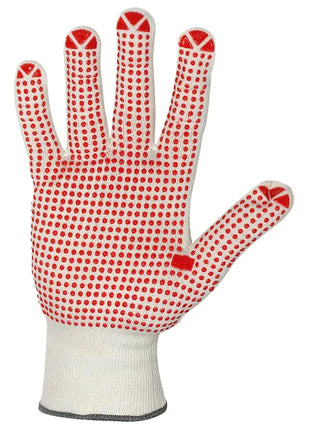 Stronghand NINGBO Handschuhe Vinyl-Noppen Weiß/Rot - Polyamid/Baumwolle rutschfest EN 388 Stronghand