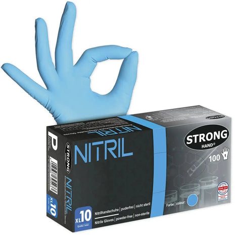 Stronghand Nitrilhandschuhe High Performance Kowloon Blau 100 Stück pro Box KAT 3 Stronghand
