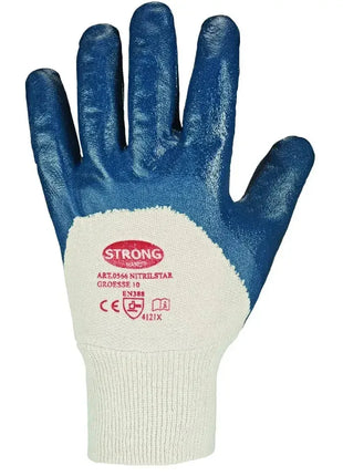 Nitril-Arbeitshandschuh mit blauer Beschichtung, Schnittschutz, Größe 10, EN388 geprüft