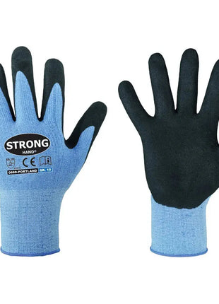 Stronghand PORTLAND Nitrilschaum-Handschuhe Stretch Blau/Schwarz Stronghand