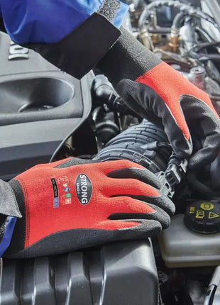 Stronghand PRECISOR Präzisions-Handschuhe Rot/Schwarz Stronghand