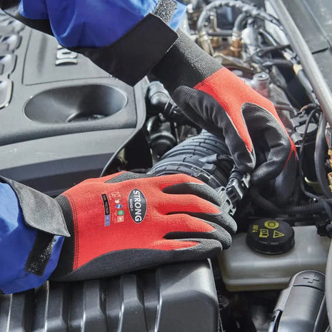 Stronghand PRECISOR Präzisions-Handschuhe Rot/Schwarz Stronghand