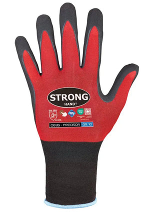 Stronghand PRECISOR Präzisions-Handschuhe Rot/Schwarz Stronghand