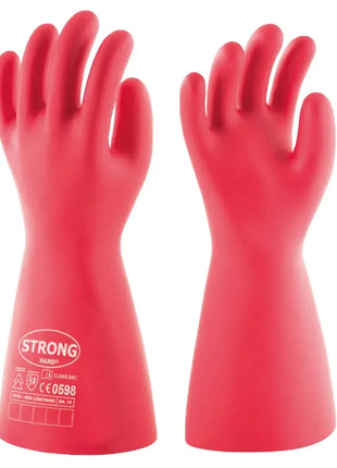 Stronghand RED LIGHTNING Elektrikerschutzhandschuhe 1000V Klasse 0 KAT III - Lichtbogenschutz EN 60903 Stronghand