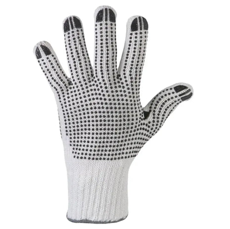 Stronghand TANTUNG Handschuhe Vinyl-Noppen Weiß/Schwarz - Beidseitig tragbar rutschfest EN 388 Stronghand