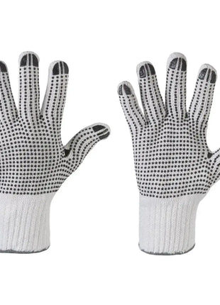 Stronghand TANTUNG Handschuhe Vinyl-Noppen Weiß/Schwarz - Beidseitig tragbar rutschfest EN 388 Stronghand