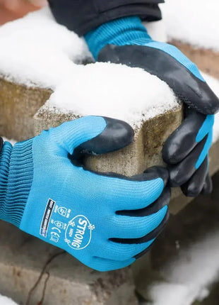 Stronghand WINTER GRIDSTER Winterhandschuhe Kälteschutz -30°C Blau/Schwarz Stronghand