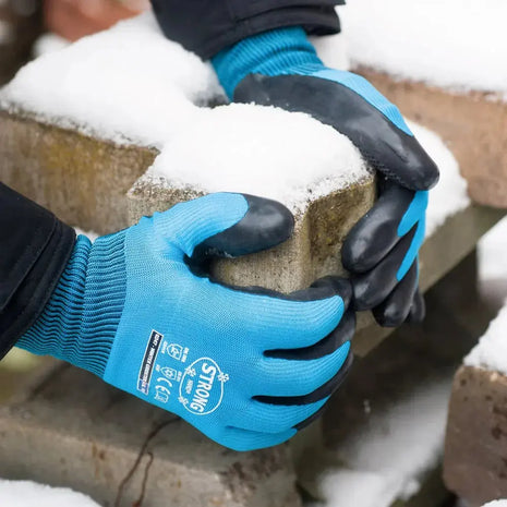 Stronghand WINTER GRIDSTER Winterhandschuhe Kälteschutz -30°C Blau/Schwarz Stronghand