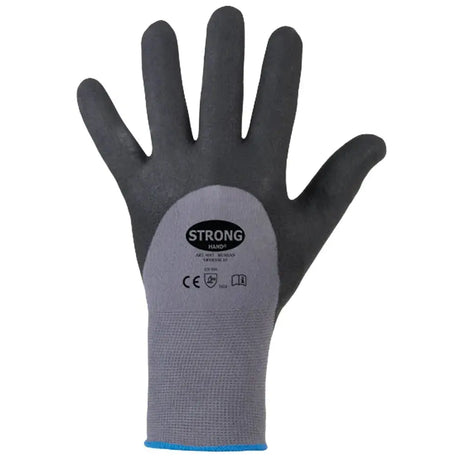 Stronghand BUSHAN Nitrilschaum-Handschuhe 3/4 Beschichtung Grau/Schwarz Stronghand