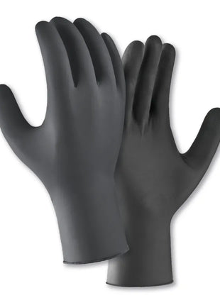 teXXor Nitrilhandschuhe Einmalhandschuhe schwarz | 100 Stück
