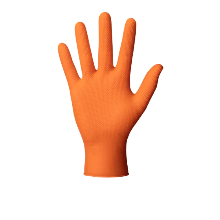 Produktbild Mercator Medical GoGrip Orange einzelner Handschuh