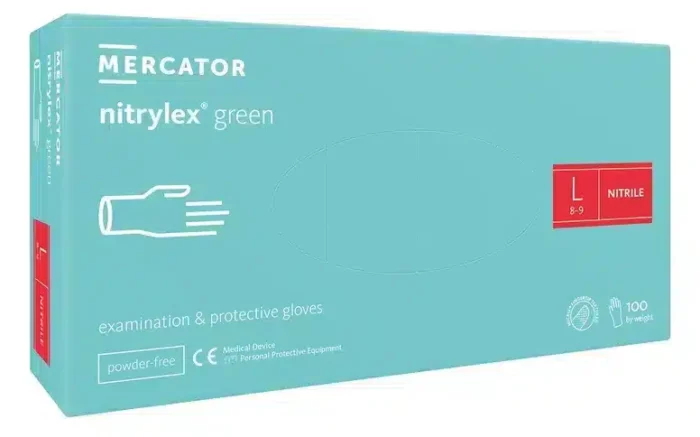 Mercator nitrylex green | Nitrilhandschuhe grün | 100 Stück – Bild 5