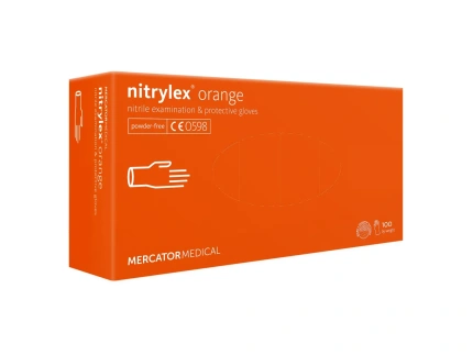 nitrylex classic orange orangefarbener Nitrilhandschuh