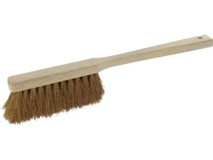 Holzrücken unlackiert, Borsten: Kokos, Farbe: braun, Länge: 45 cm,