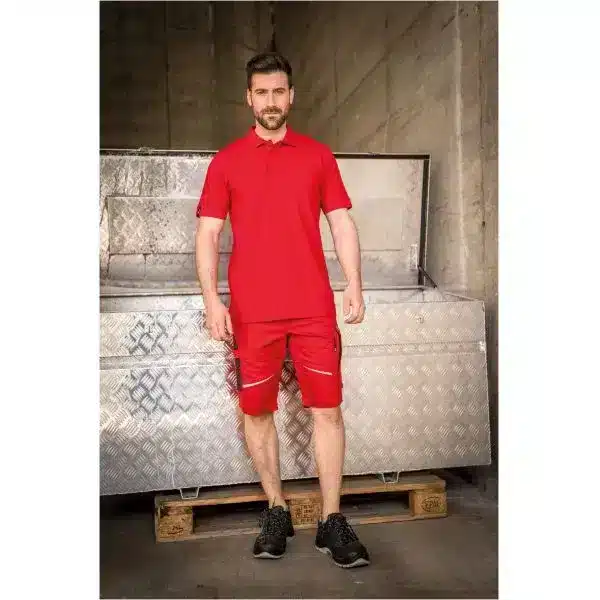 leibwaechter-shorts-arbeitshosen-guenstig-kaufen-rot-schwarz-hier-guenstig-kaufen FLEXK22, Short