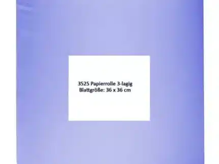 Papierrolle, 38 x 36 cm, 3-lagig, blau