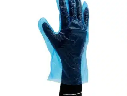 PE Einweghandschuhe, gehämmert, blau, 100 Stück Box 10